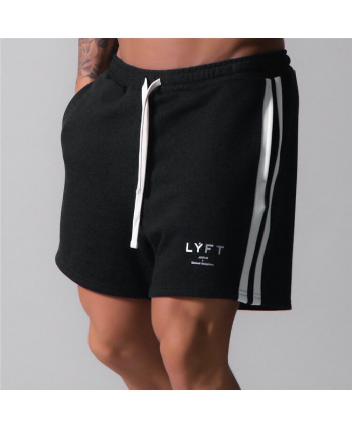 M-3XL Men Fashion Letter Printed Drawstring Waist Loose Sports Shorts