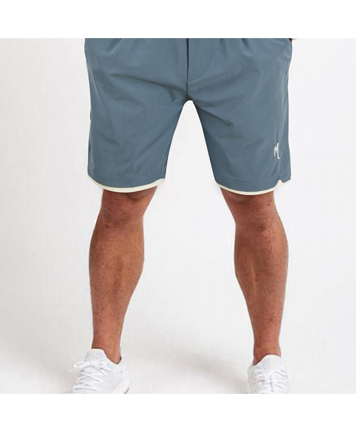 Men Fashion Embroidered Sports Straight Shorts